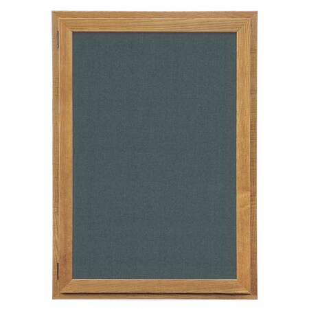 United Visual Products Outdoor Enclosed Combo Board, 72"x36", Black Frame/Blue & Pearl UVCB7236ODB-BLUE-PEARL